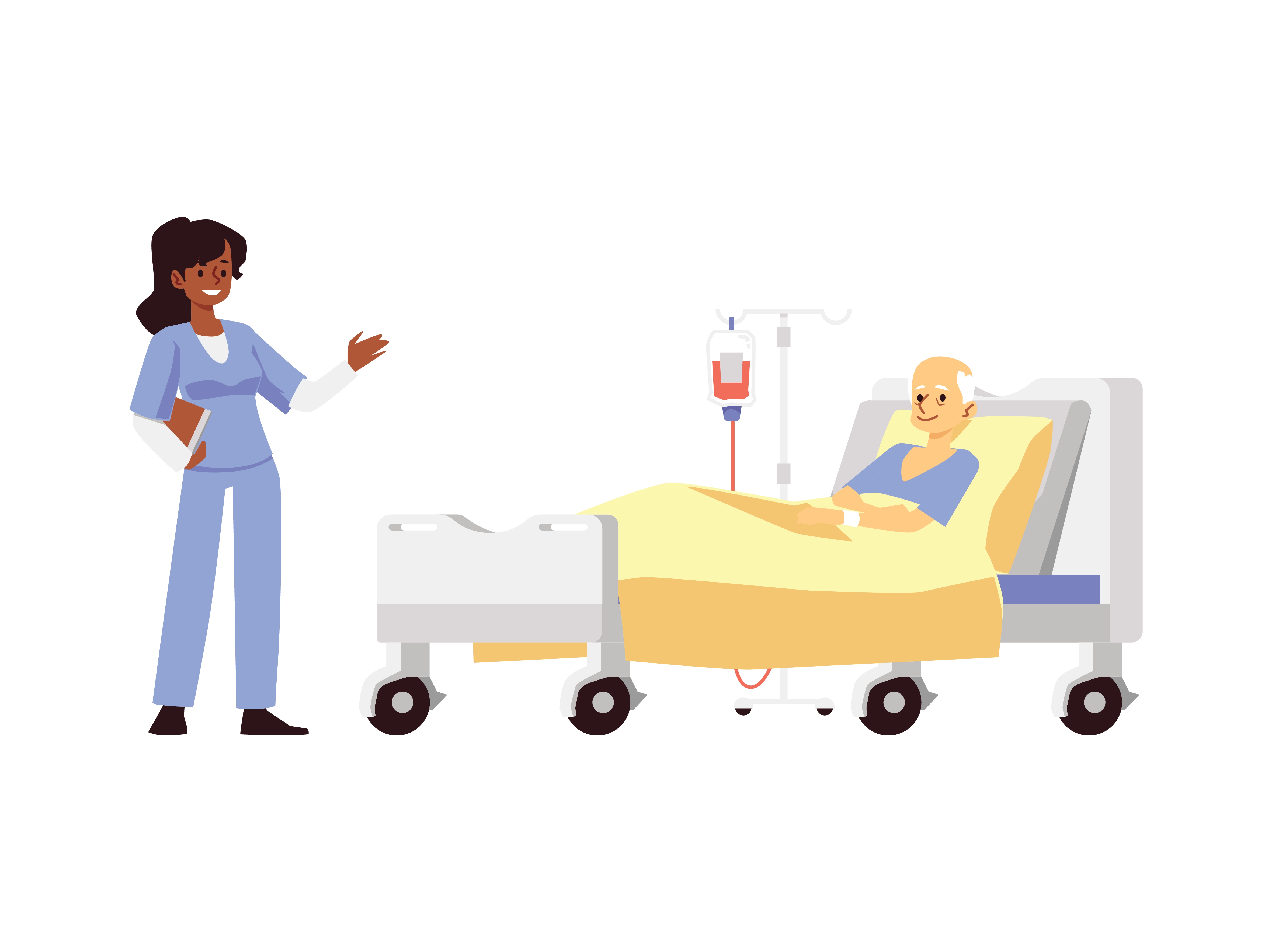 Illustrasjon av sykepleier