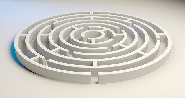 En labyrint.